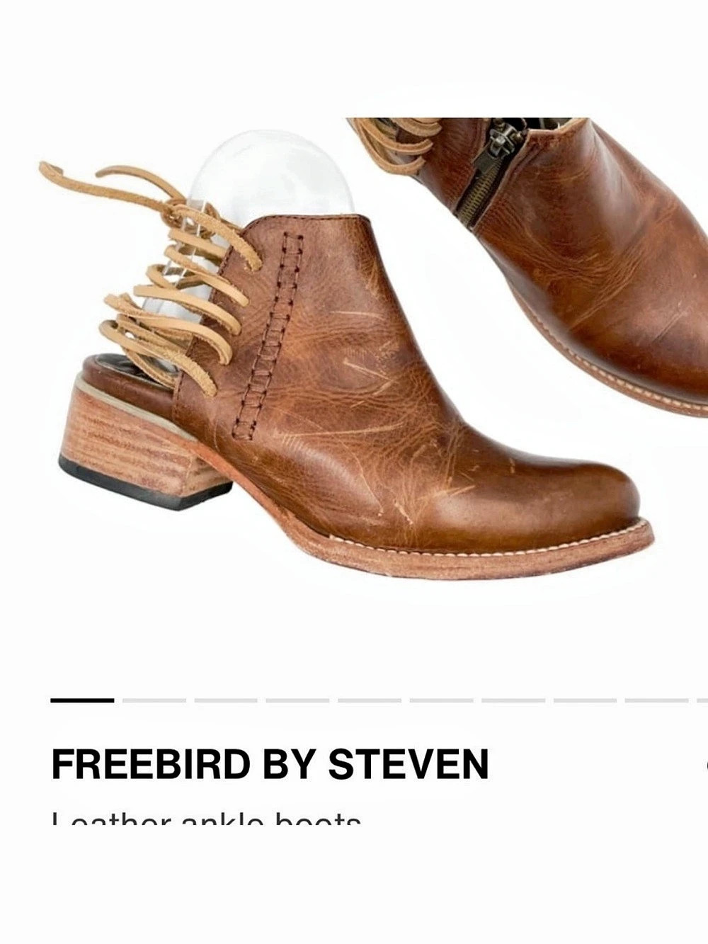 Freebird by Steven Brown Heeled Distressed Ankle Boots